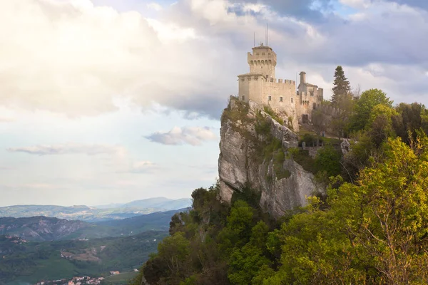 Castle in San Marino - La Cesta or Fratta, Seconda Torre — Stock Photo, Image